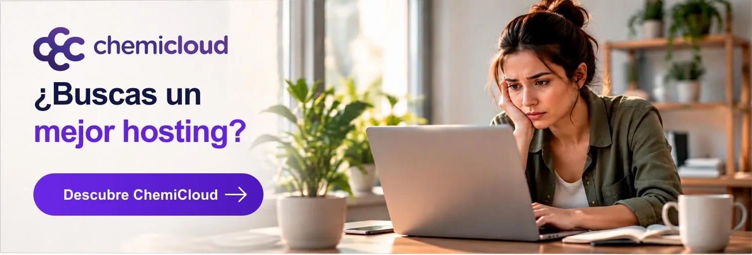 ¿Tu hosting WordPress ya no está a la altura? Es hora de cambiar. Cámbiate a ChemiCloud